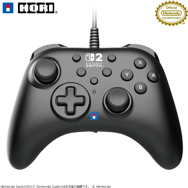 [Switch2] ホリパッド TURBO for Nintendo Switch 2(ニンテンドースイッチ2) / Windows PC(ブラック) 任天堂ライセンス商品 HORI(NSX-005)