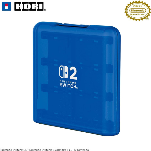 [Switch2] カードケース 12枚収納 for Nintendo Switch 2(ニンテンドースイッチ2)(クリアブルー) 任天堂ライセンス商品 HORI(NSX-069)
