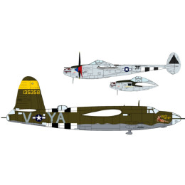 [買取]02091 1/72 P-38J&B-26B/Cオーバーロード作戦 ハセガワ