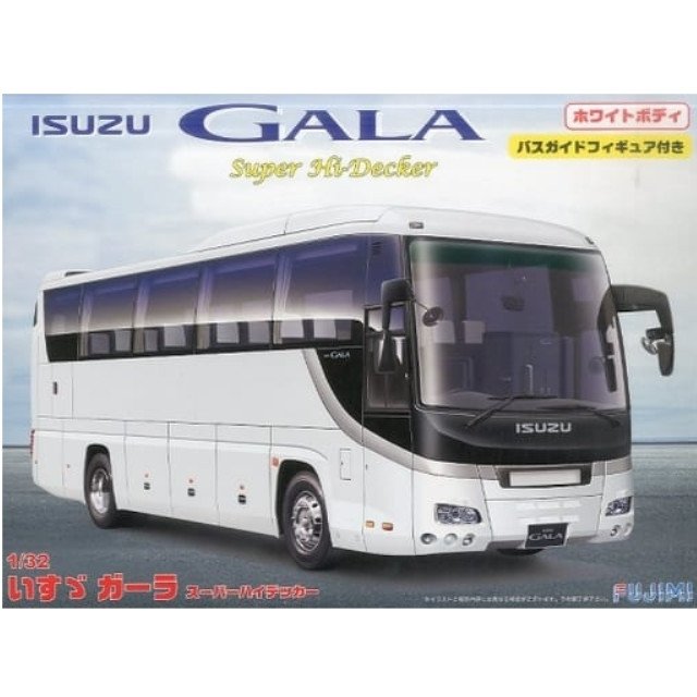 [PTM]1/32 観光バスシリーズSPOT いすゞ ガーラ スーパーハイデッカ ホワイトボディ プラモデル フジミ