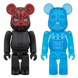 [FIG]BE@RBRICK(ベアブリック) スター・ウォーズ ダース・ベイダー(ホログラフィックVer.)&ダース・モール 100% 2PACK フィギュア メディコム・トイ