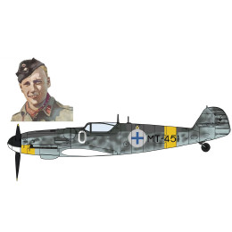 [PTM]08242 1/32 メッサーシュミット Bf109G-6 ユーティライネン w/フィギュア プラモデル ハセガワ
