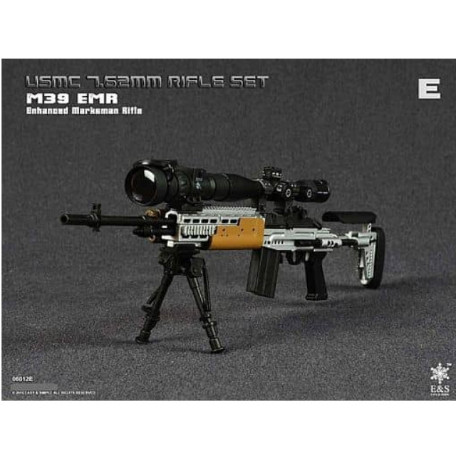 [FIG]M39 EMR USMC7.62mmライフルセット 1/6 アクションフィギュア用アクセサリー Easy&Simple