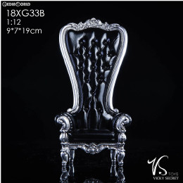 [DOL]1/12 ゴージャス シングル ソファ ブラック ドール用家具(18XG33B) VSトイズ(VS Toys)