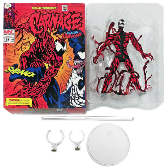 [FIG]ハピネット流通限定 リアルアクションヒーローズ No.236 RAH CARNAGE(カーネージ) スパイダーマン 完成品 可動フィギュア メディコム・トイ