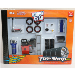 [MDL]1/24 Tire Shop Set(エアーコンプレッサー、タイヤ、フロアジャック他) ミニカー用アクセサリ(HB18422) HOBBY GEAR(ホビーギア)