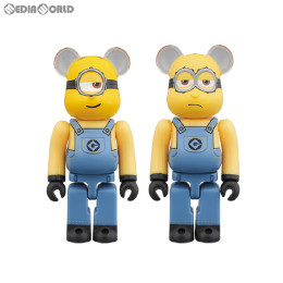 [FIG]BE@RBRICK(ベアブリック) STUART & KEVIN(スチュアート&ケビン) Despicable Me 3(怪盗グルーのミニオン大脱走) 2PACK(2パック) 完成品 可動フィギュア メディコム・トイ