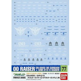 [PTM]ガンダムデカール No.77 1/60 PGモデル GN-0000+GNR-010 ダブルオーライザーA用 バンダイ プラモデル