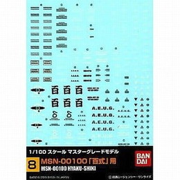 [PTM]ガンダムデカール No.8 1/100 MG MSN-00100 百式用 「機動戦士Zガンダム」 バンダイ プラモデル