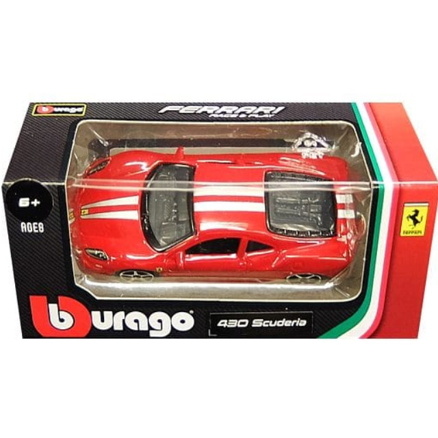 [MDL]1/64 430 スクーデリア(レッド) FERRARI RACE&PLAY Series(フェラーリ レース&プレイシリーズ) 完成品 ミニカー(28-56006R) BBURAGO(ブラゴ)