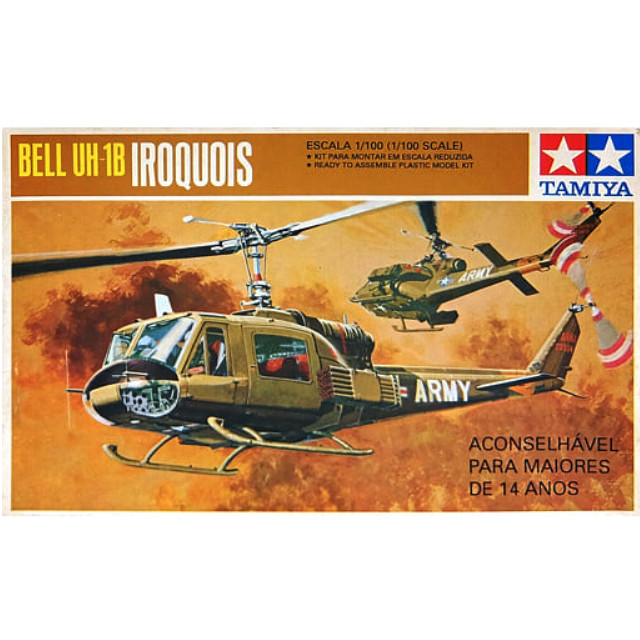 [PTM]1/100 BELL UH-1B IROQUOIS -ベル UH-1B イロコイス- 「ミニジェット機シリーズ No.10」 ブラジル版 ディスプレイモデル [10001] タミヤ プラモデル