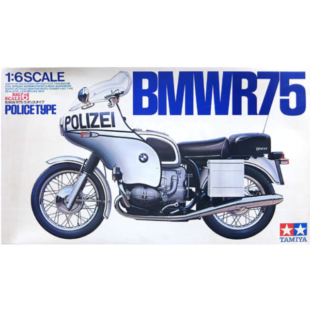 [PTM]1/6 B.M.W. R75/5 ポリスタイプ 「オートバイシリーズ No.6」 ディスプレイモデル [BS0606] タミヤ プラモデル