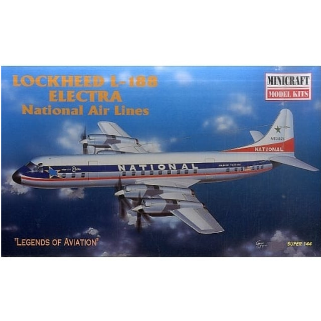 [PTM]1/144 LOCKHEED L-188 ELECTRA National Air Line LEGENDS OF AVIATION [14461] ミニクラフト プラモデル