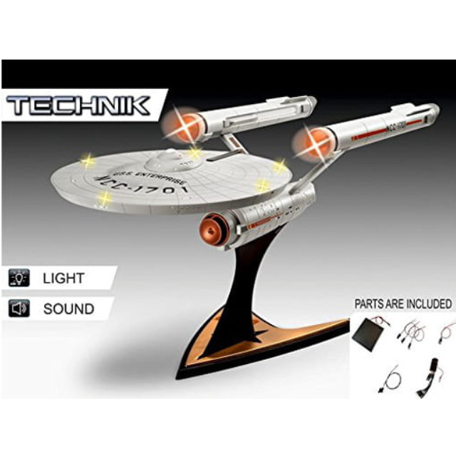 [PTM]1/600 U.S.S. エンタープライズ NCC-1701(ライト&サウンドユニット付属) 「スタートレック 宇宙大作戦」 [GR00454] レベル(Revell)