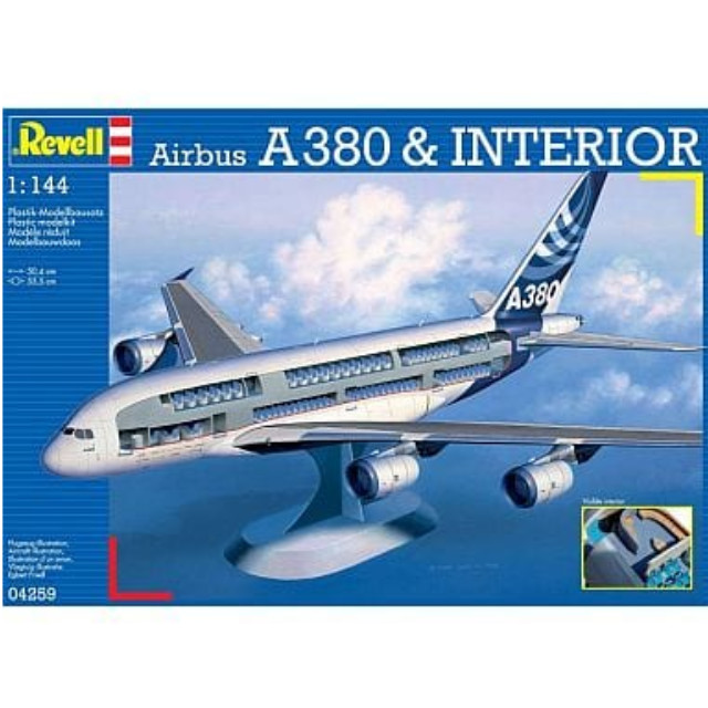 [買取]1/144 A380 w/インテリア [04259] レベル(Revell) プラモデル
