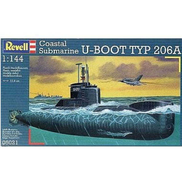 [PTM]1/144 Coastal Submarine U-BOOT TYP 206A -Uボート 206A型潜水艦- [05021] レベル(Revell) プラモデル