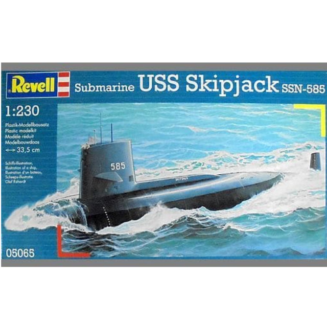 [PTM]1/230 Submarine USS Skipjack SSN-585 [05065] レベル(Revell) プラモデル