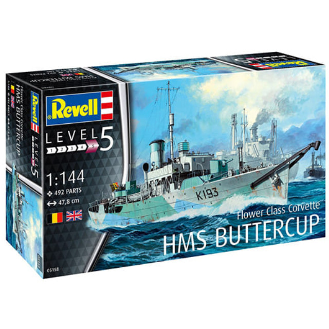 [PTM]1/144 フラワー級 コルベット HMS バターカップ [05158] レベル(Revell) プラモデル