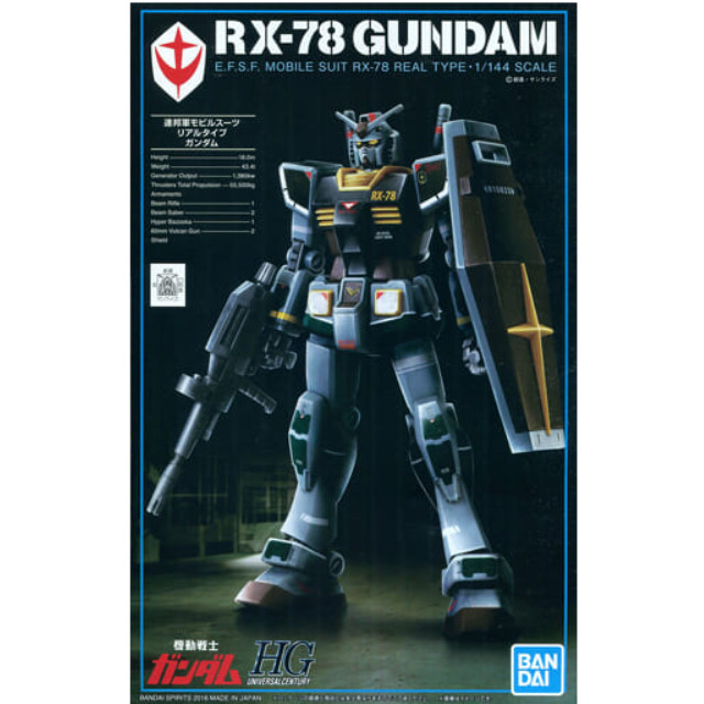 [PTM]1/144 HGUC RX-78-2 ガンダム 21stCENTURY REAL TYPE Ver. 「機動戦士ガンダムMSV」 [5060280] BANDAI SPIRITS プラモデル