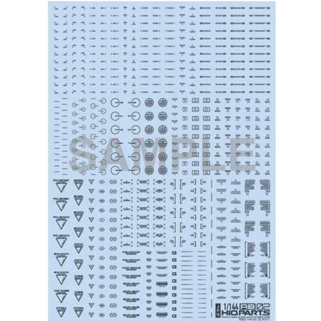 [PTM]1/144 ワンカラーダークグレー RB02 コーションデカール(1枚入) [RB02-144ODG] ハイキューパーツ プラモデル