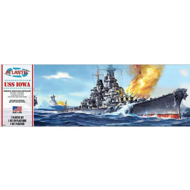 [PTM]1/535 米海軍戦艦 USS アイオワ BB-61(旧レベル) [ATLAMCH369] アトランティスモデル(ATLANTIS) プラモデル