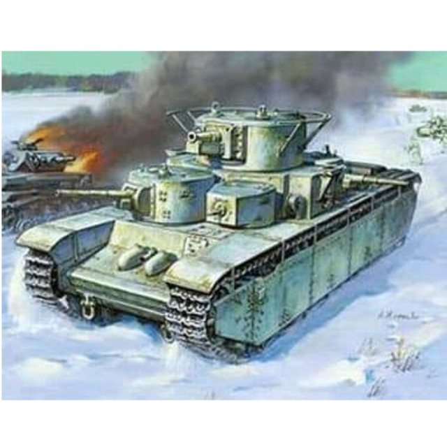 [PTM]1/100 ソビエト T-35 軽戦車 [ZV6203] ズベズダ プラモデル