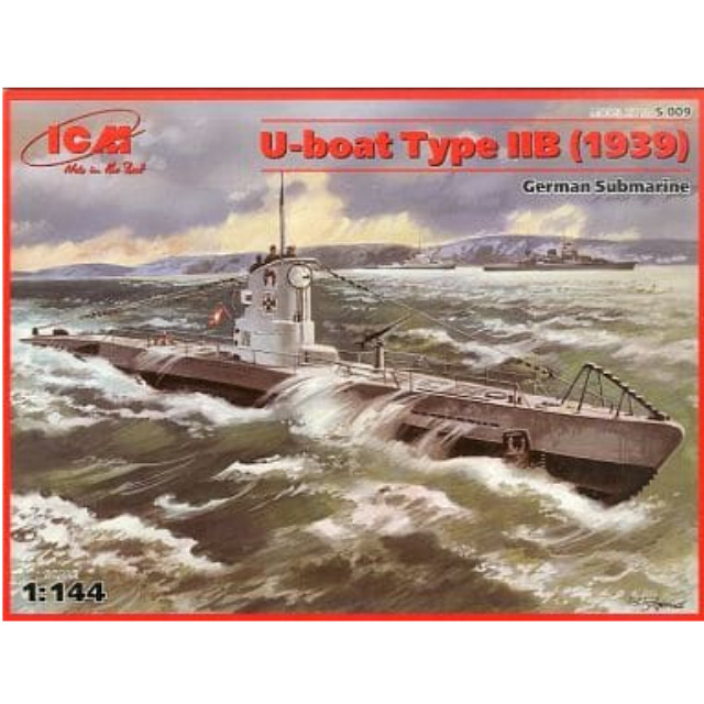 [PTM]1/144 ドイツ Uボート タイプIIB 1939年 [S009] ICM プラモデル