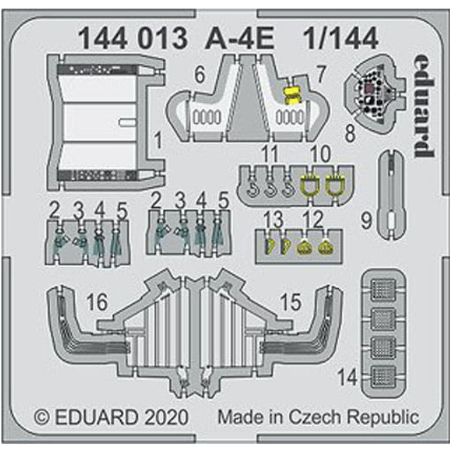 [PTM]1/144 A-4E エッチングパーツ エデュアルド/プラッツ用 [EDU144013] Eduard(エデュアルド) プラモデル