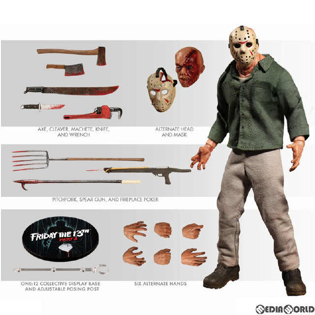 [FIG](再販)ワン12コレクティブ 13日の金曜日 PART3 ジェイソン・ボーヒーズ 1/12 アクションフィギュア メズコトイズ