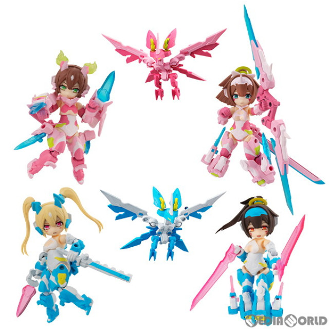 [FIG](BOX)デスクトップアーミー メガミデバイス 朱羅シリーズ(桜鬼、蒼衣) 可動フィギュア(4個) メガハウス