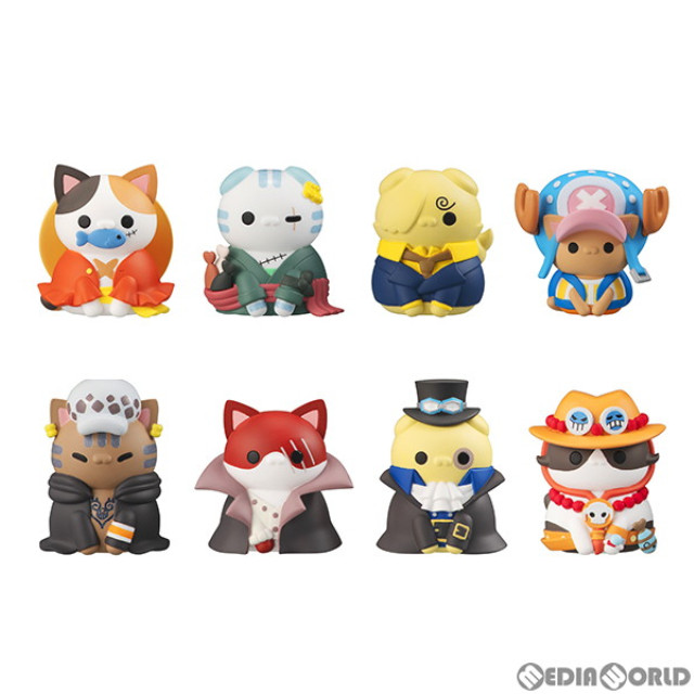 [FIG](BOX)MEGA CAT PROJECT ニャンピースニャーン! 海賊王におれはなるニャン! ONE PIECE(ワンピース) フィギュア(8個) メガハウス