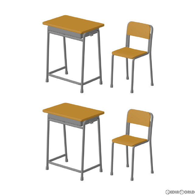 [DOL]あぞプラ(AZOPLA)シリーズ 1/6 学校の机と椅子 プラモデル ドール用アクセサリ(AZP001-SDC) アゾン