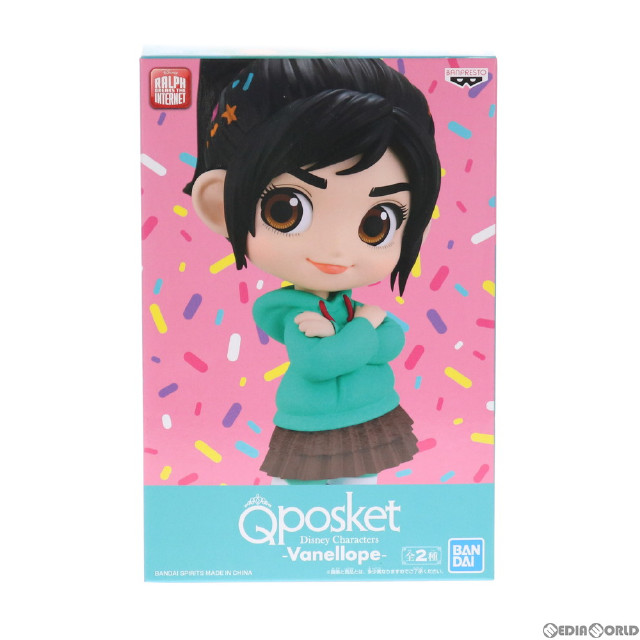 [FIG]ヴァネロペ A(衣装濃) シュガー・ラッシュ Q posket Disney Characters -Vanellope- フィギュア プライズ(2548550) バンプレスト