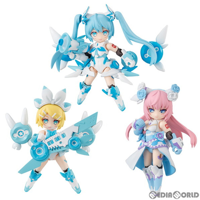 [FIG](BOX)デスクトップシンガー 雪ミク シリーズ VOCALOID(ボーカロイド) 可動フィギュア(3個) メガハウス