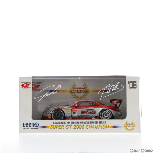 [MDL]オートバックス SUPER GT 2006シリーズ 1/43 OPEN INTERFACE TOM'S SC430 CHAMPION CAR BRIDGESTONE #36(シルバー×レッド) 完成品 ミニカー(43883) EBBRO(エブロ)