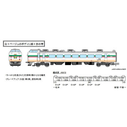 [RWM]A0572 183系-100・1000 グレードアップ旧あずさ色 特急あずさ 9両セット Nゲージ 鉄道模型 MICRO ACE(マイクロエース)