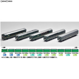 [RWM]92460 JR 24系25形特急寝台客車(トワイライトエクスプレス) 増結セットA(5両)(動力無し) Nゲージ 鉄道模型 TOMIX(トミックス)