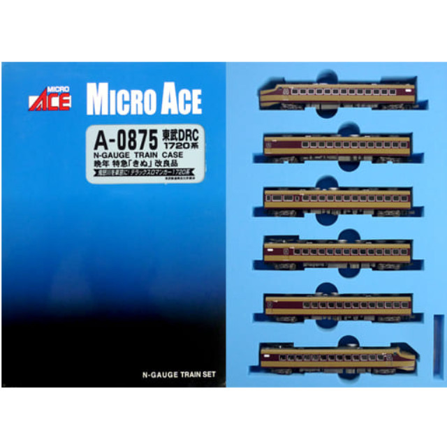 [RWM]A0875 東武DRC 1720系 晩年 特急「きぬ」 改良品 6両セット Nゲージ 鉄道模型 MICRO ACE(マイクロエース)