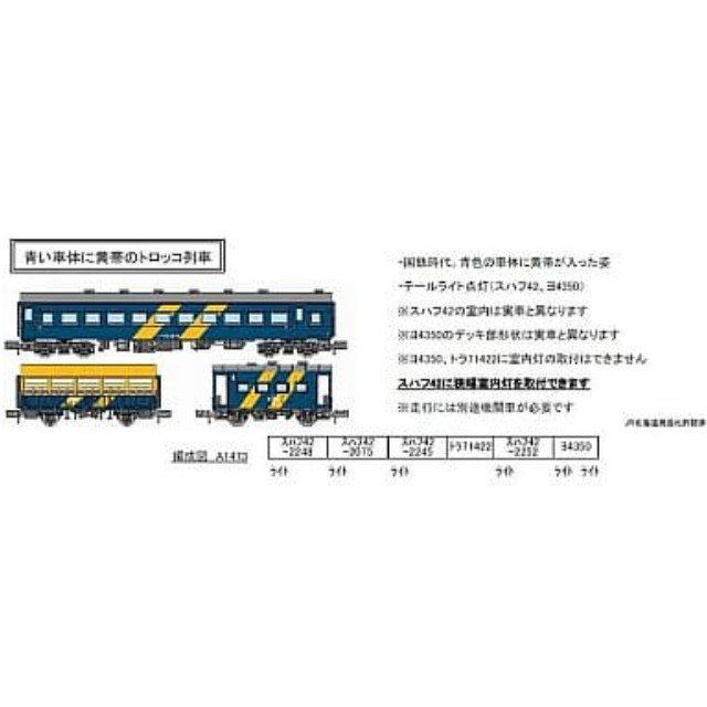 [RWM]A1473 国鉄 トロッコ列車 「くるくる駒ケ岳 遊・遊トレイン」 6両セット Nゲージ 鉄道模型 MICRO ACE(マイクロエース)