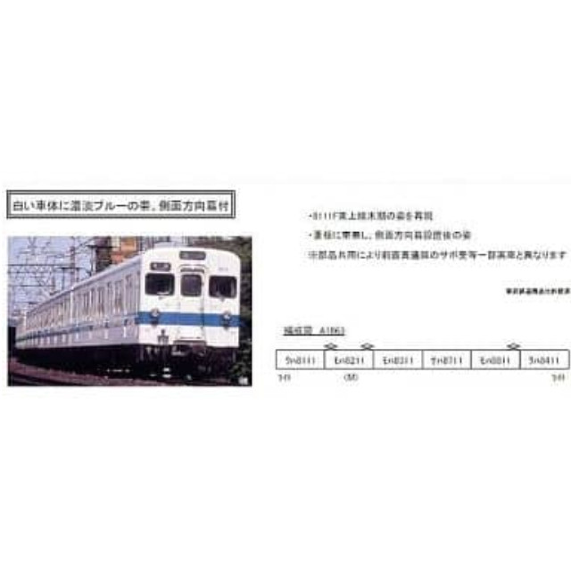 [RWM]A1863 東武 8000系 原形窓更新車・新塗装 6両セット Nゲージ 鉄道模型 MICRO ACE(マイクロエース)