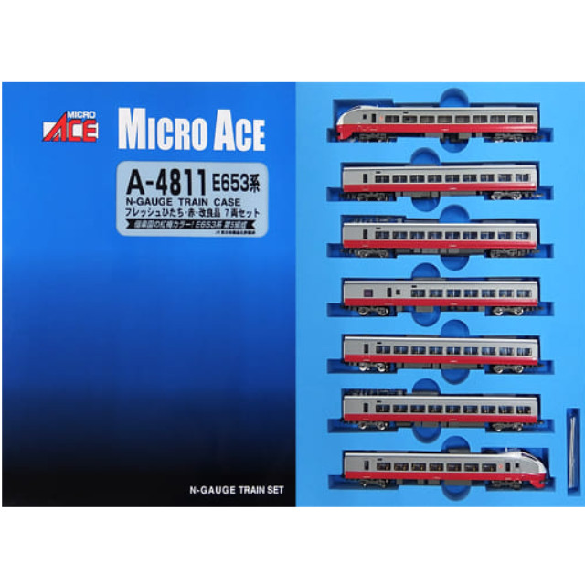 [RWM]A4811 E653系 フレッシュひたち・赤・改良品 7両セット Nゲージ 鉄道模型 MICRO ACE(マイクロエース)