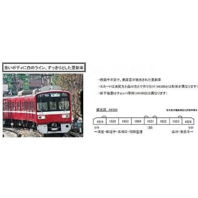 [RWM]A6388 京急 1500形 界磁チョッパ制御・更新車 8両セット Nゲージ 鉄道模型 MICRO ACE(マイクロエース)