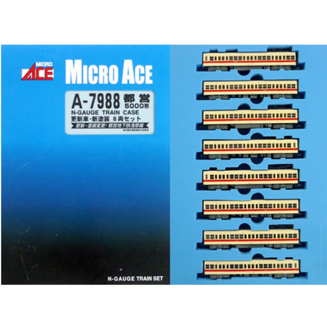 [RWM]A7988 都営 5000形 更新車 新塗装 8両セット Nゲージ 鉄道模型 MICRO ACE(マイクロエース)