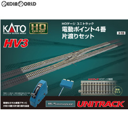 [RWM]3-113 UNITRACK(ユニトラック) HV-3 電動ポイント4 番片渡りセット HOゲージ 鉄道模型 KATO(カトー)