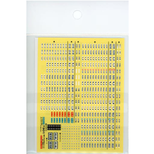 [RWM](再販)7301 国鉄/JR 103系用ステッカーNo.1(関東エリア) Nゲージ 鉄道模型 GREENMAX(グリーンマックス)