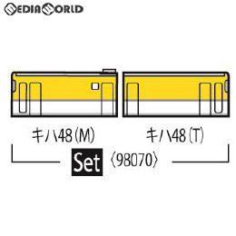 [RWM]98070 JR キハ48-0形ディーゼルカー(広島色)セット(2両) Nゲージ 鉄道模型 TOMIX(トミックス)