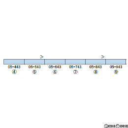[RWM]30899 東京メトロ05系13次車(第43編成・行先表示フルカラーLEDタイプ) 増結用中間車6両セット(動力無し) Nゲージ 鉄道模型 GREENMAX(グリーンマックス)
