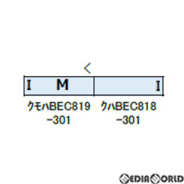 [RWM]30906 JR九州BEC819系300番代(香椎線) 2両編成セット(動力付き) Nゲージ 鉄道模型 GREENMAX(グリーンマックス)