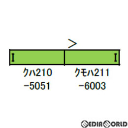 [RWM]30886 JR211系6000番台(GG編成) 増結2両編成セット(動力無し) Nゲージ 鉄道模型 GREENMAX(グリーンマックス)