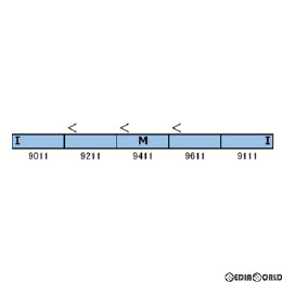 [RWM]30954 東急電鉄9000系(大井町線・9011編成・黄色テープ付き) 5両編成セット(動力付き) Nゲージ 鉄道模型 GREENMAX(グリーンマックス)